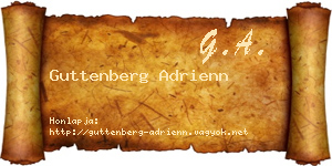 Guttenberg Adrienn névjegykártya
